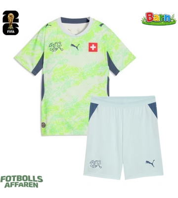 Schweiz Bortaställ Barn VM 2026 Kortärmad (+ Korta byxor)